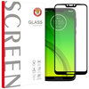 Full Coverage Tempered Glass Screen Protector for Motorola Moto G7 Power - Black